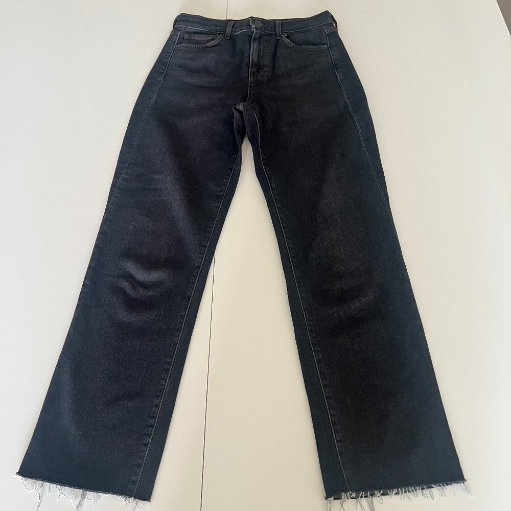 Veronica Beard Womens Joey Straight Leg Ankle Crop Jeans Sz 25 Designer